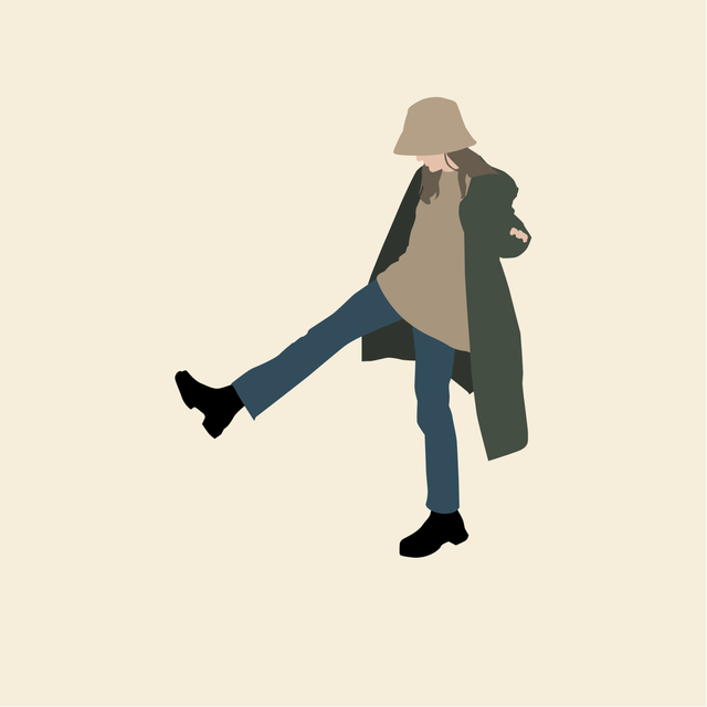 flat vector people autumn free