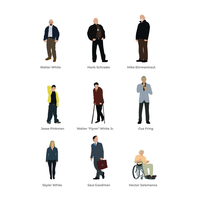 breaking bad vector characters