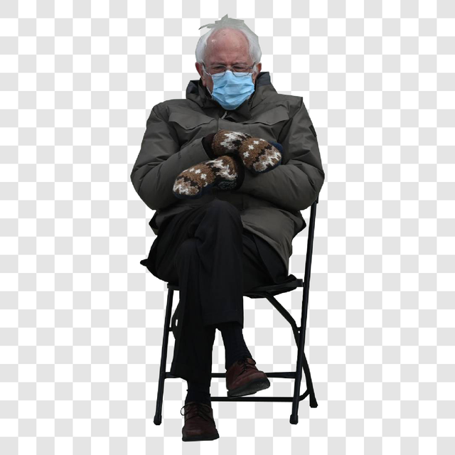 Bernie Sanders Cutout Without Background PNG (Free)