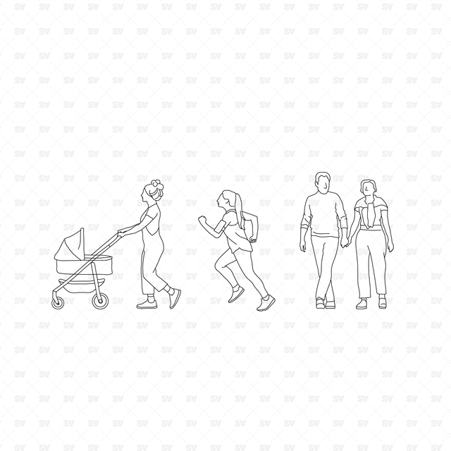 People at the Park cad