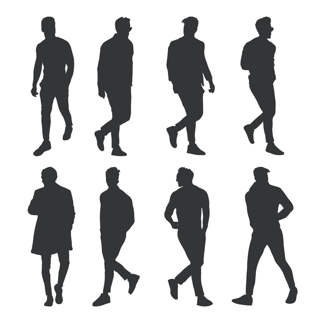 Human Scales vector men