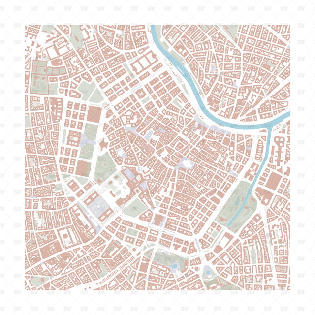 Vector map of Vienna, Austria download