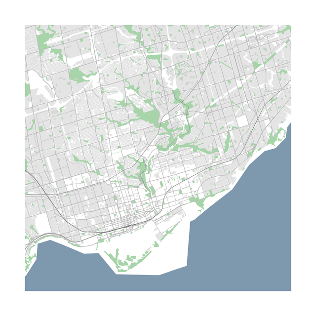 Toronto vector map download 