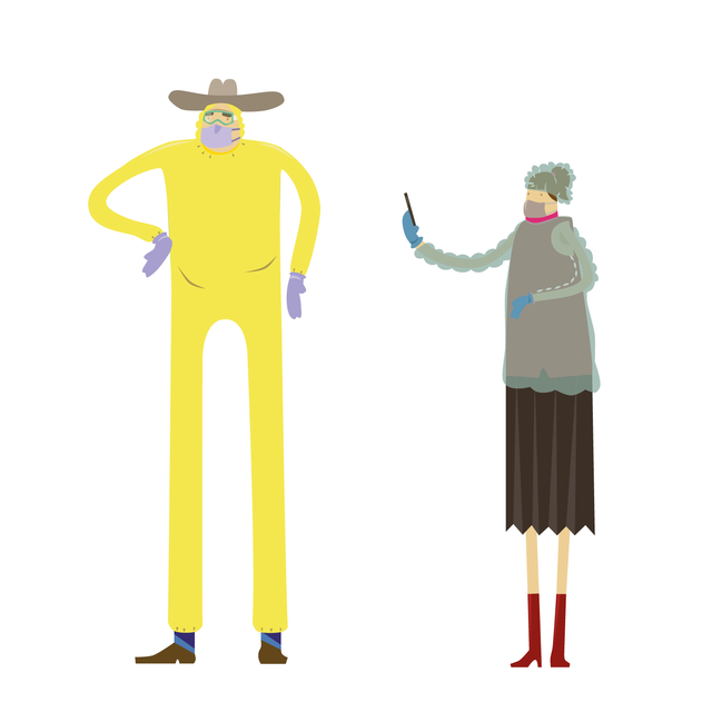 Vector Covid-19 characters-Vectors-Studio Alternativi