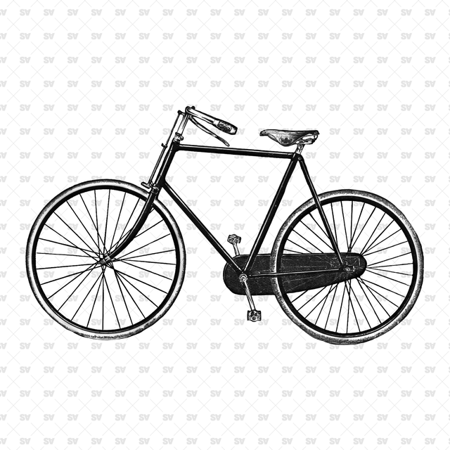 Cutout Vintage Bicycles (9 PNGs)