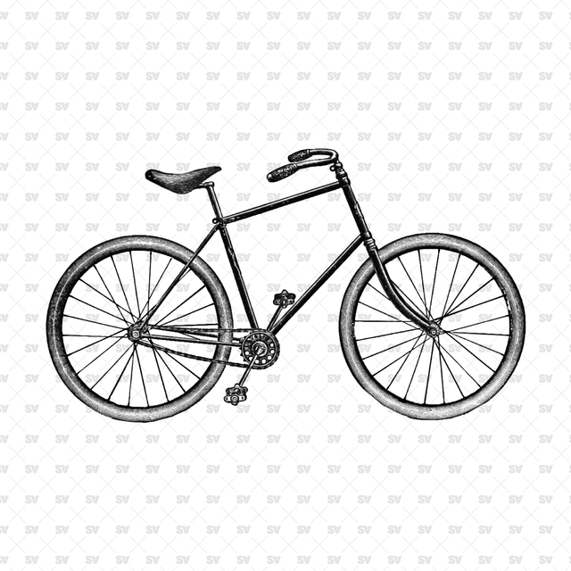 Cutout Vintage Bicycles (9 PNGs)