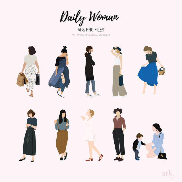 vector daily women