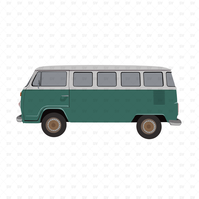 Vector Vintage Vehicles Side View (15 figures)