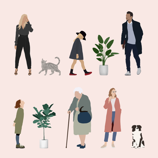 free vector people animals plants