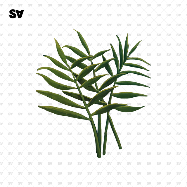 Set of Plants based on Henri Rousseau Works of Art-Cutouts-Studio Alternativi
