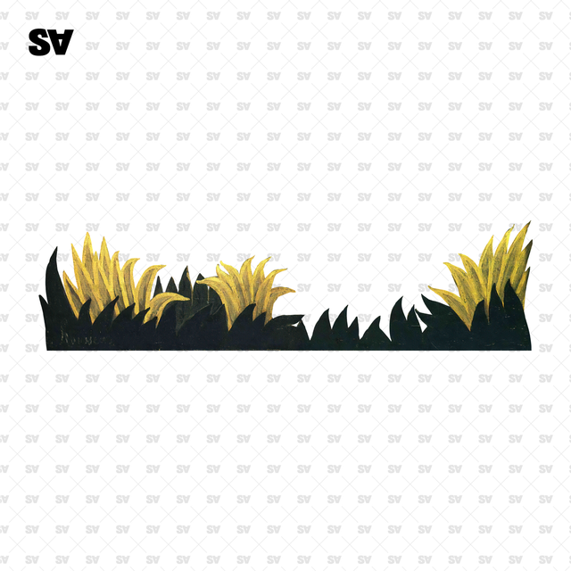 Set of Plants based on Henri Rousseau Works of Art-Cutouts-Studio Alternativi