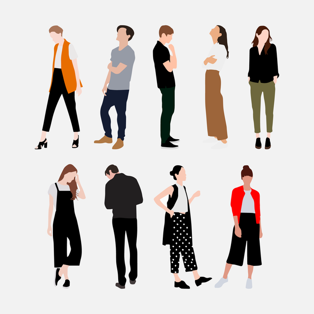 Vector Human Scales