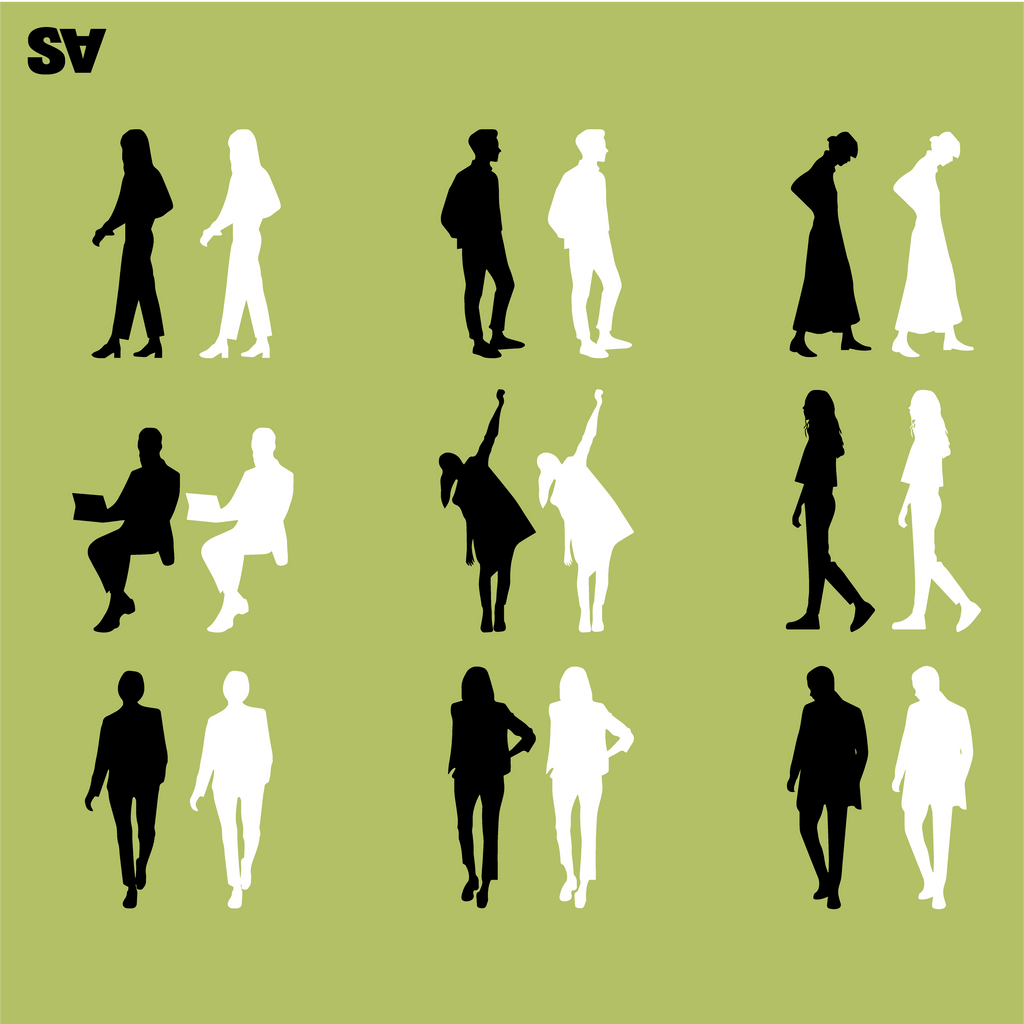 party people silhouette photoshop brushes