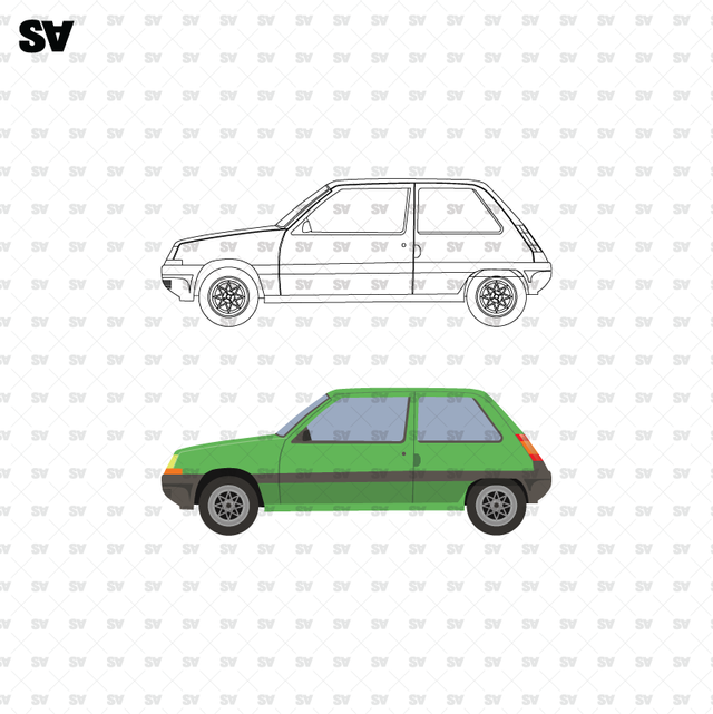vector car