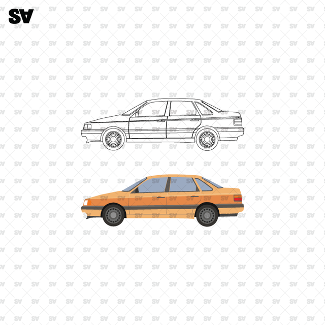 vector cad car
