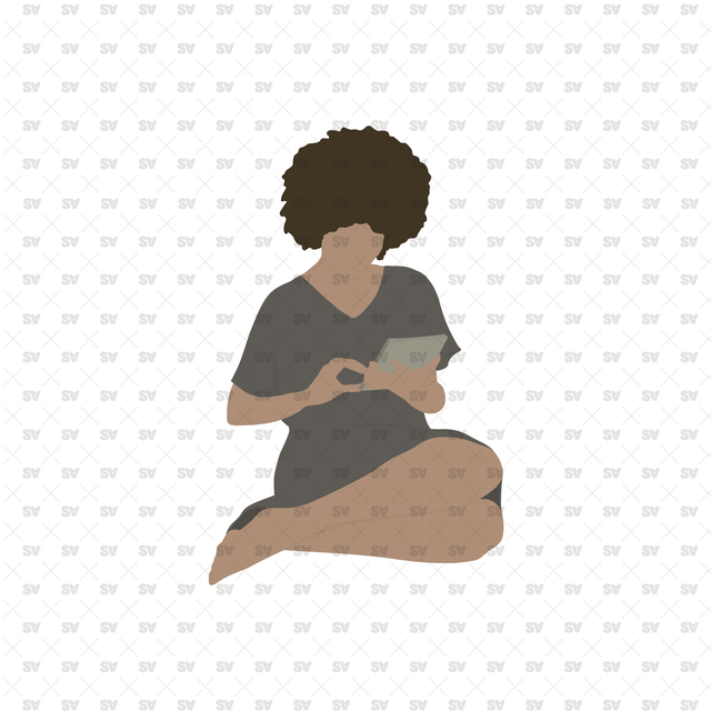 People Sitting vector