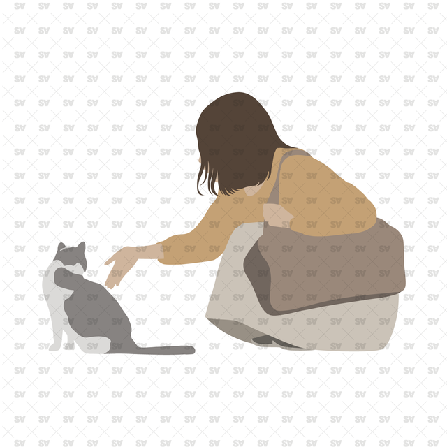 People Sitting vector