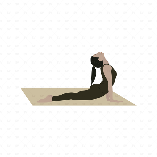 yoga girl vector