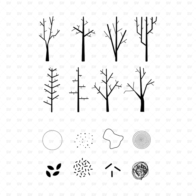 photoshop brushes trees