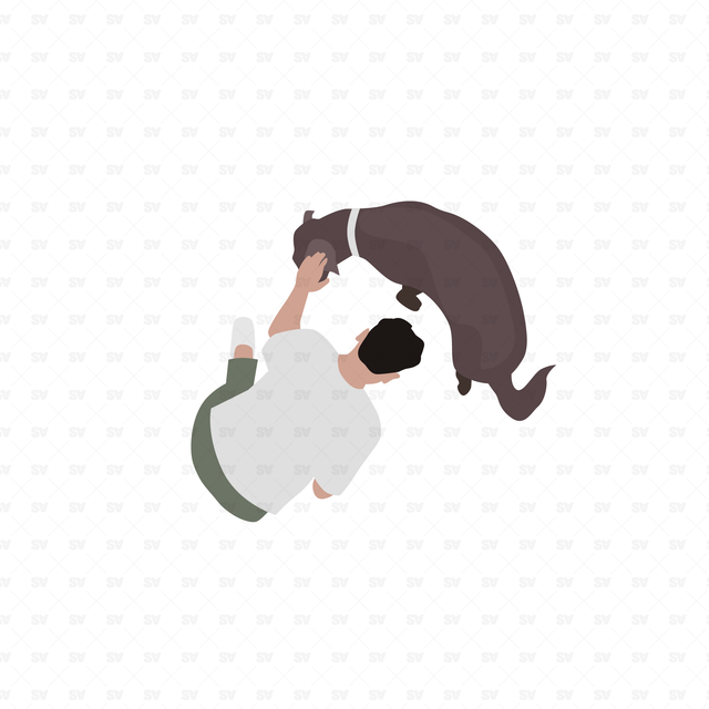 Vector, PNG People in Top View