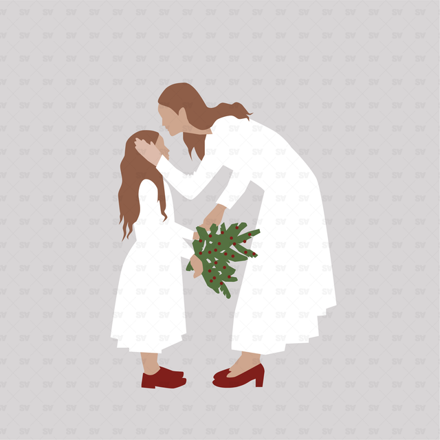 PNG & Vector Christmas Set (Side and front views)