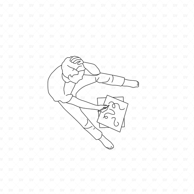 CAD & Vector People in the City (Top view)