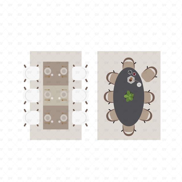 Vector, PNG Living Room Furniture in Top View