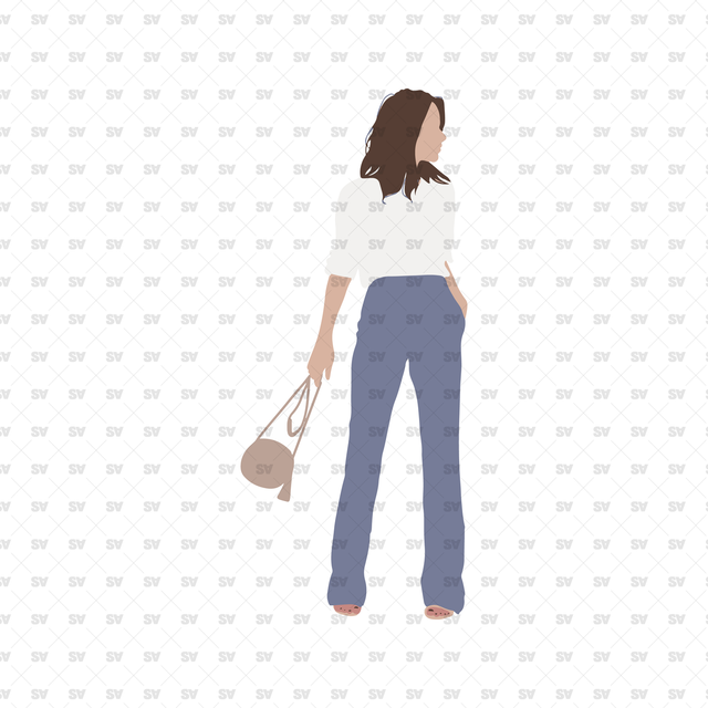 flat vector woman
