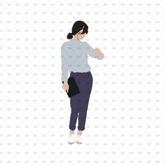 flat vector woman