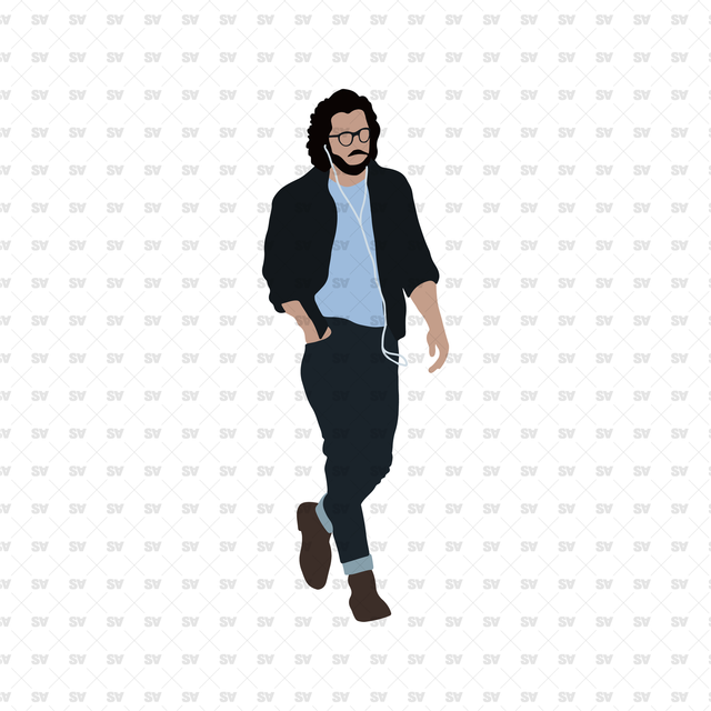 flat vector kit harington