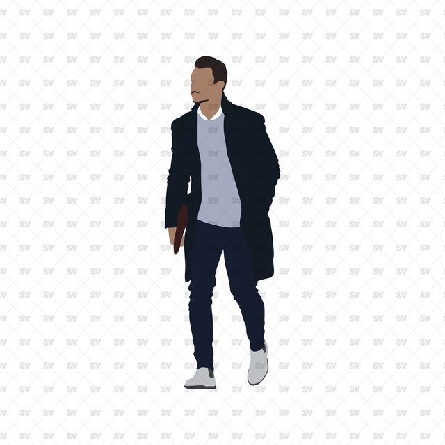 flat vector guy
