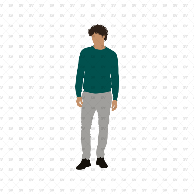flat vector guy
