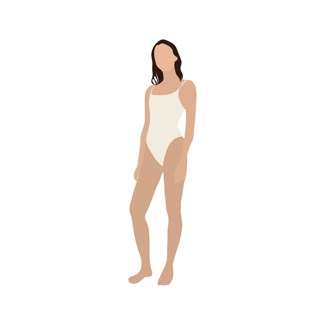 flat vector people beach