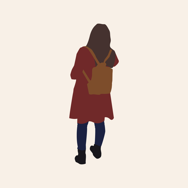 Flat vector cutout people