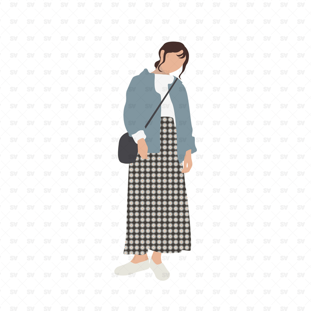 Flat Vector Asian Street Fashion