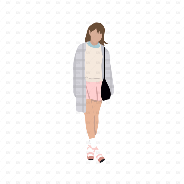 Flat Vector Asian Street Fashion