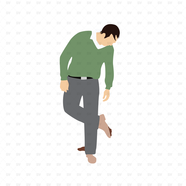man who stepped on dog poop