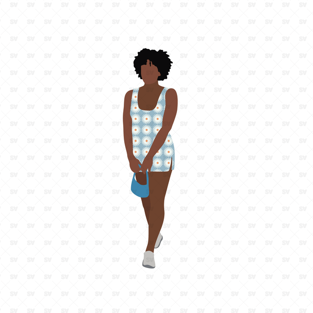 Flat Vector Black People