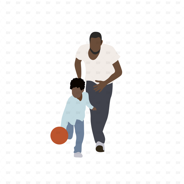 Flat Vector Black People