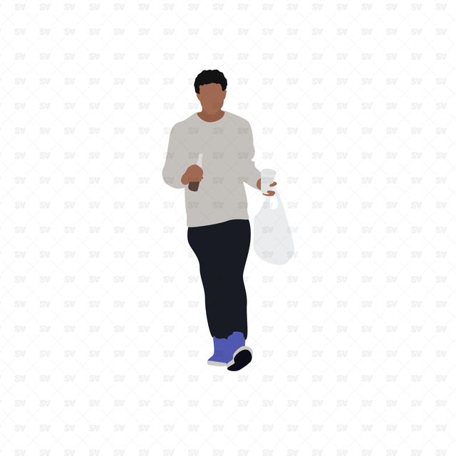 Flat Vector Black People