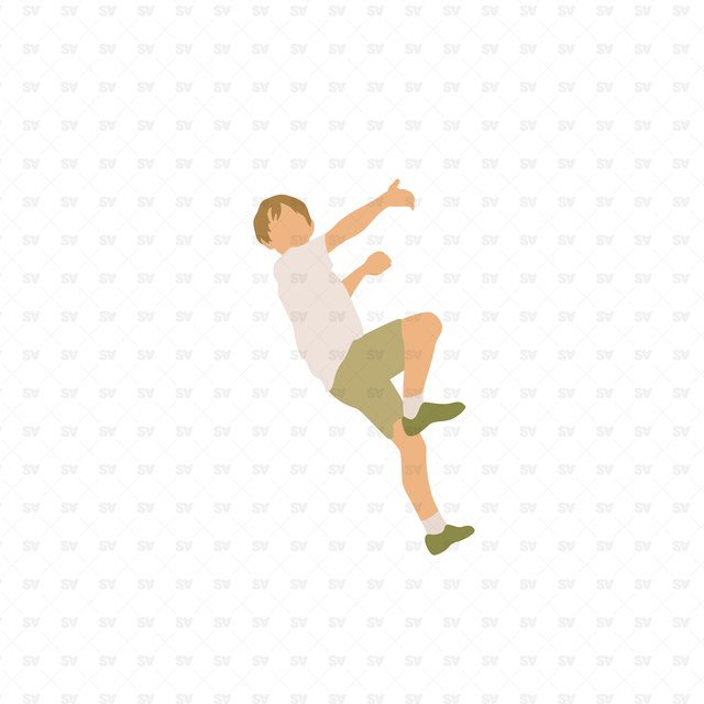 Flat Vector Bouldering People