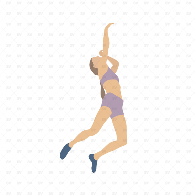Flat Vector Bouldering People