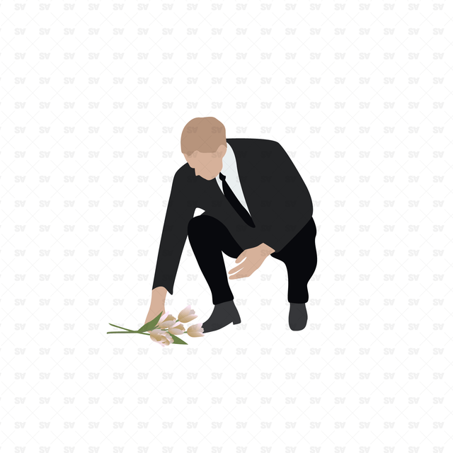 Vector Cemetery People