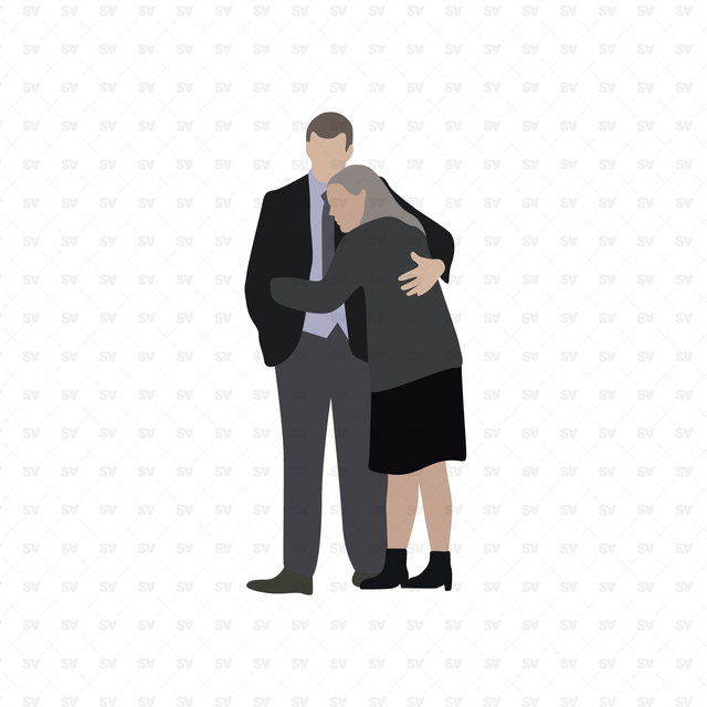 Vector Cemetery People