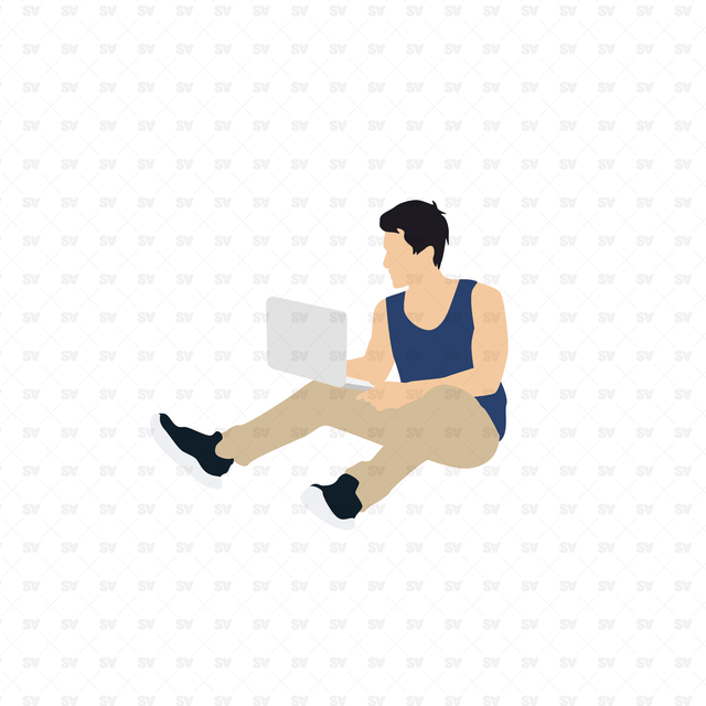 Flat Vector College Students
