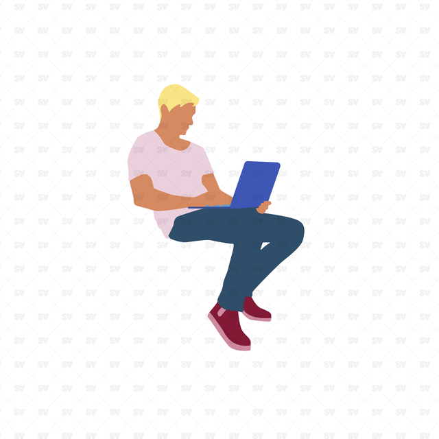 Flat Vector College Students