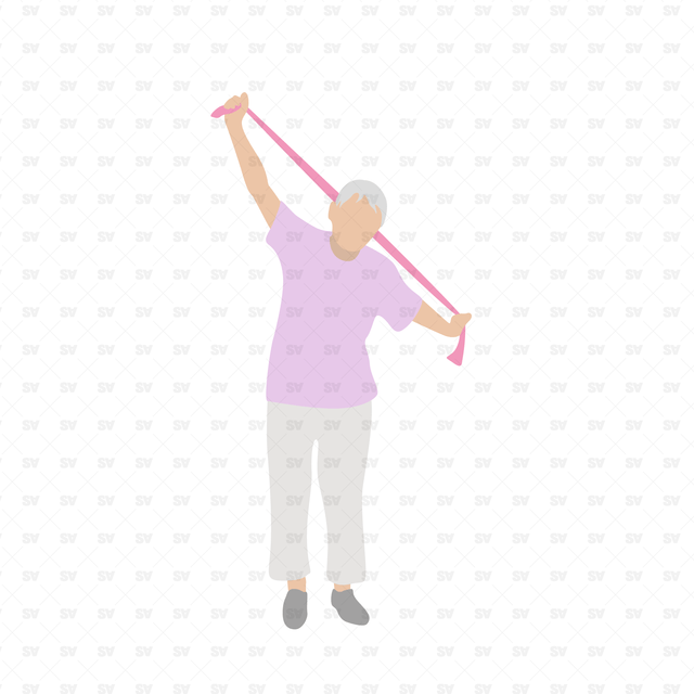 Flat Vector Elderly People