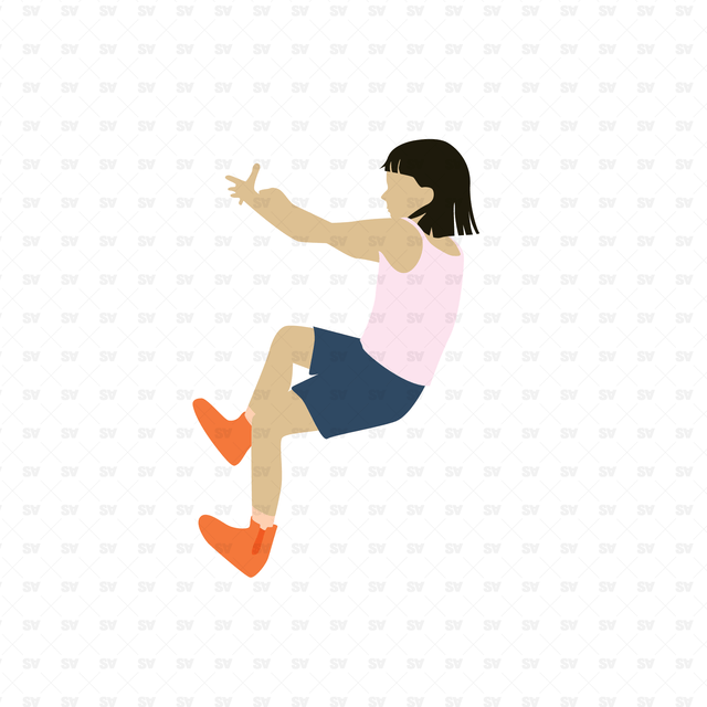 Flat Vector Kids AI PNg Download