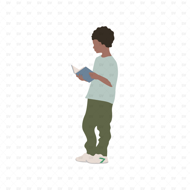 Flat Vector Library People