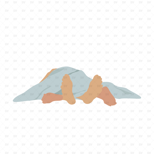 Flat Vector People at Home